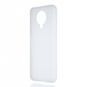 Силиконовый матовый полупрозрачный чехол для Nokia G10 Белый