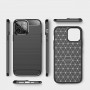 Матовый силиконовый чехол для Iphone 13 Pro с текстурным покрытием металлик, цвет Черный