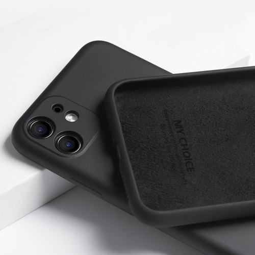 Силиконовый матовый непрозрачный чехол с нескользящим софт-тач покрытием для Iphone 13 Pro, цвет Черный