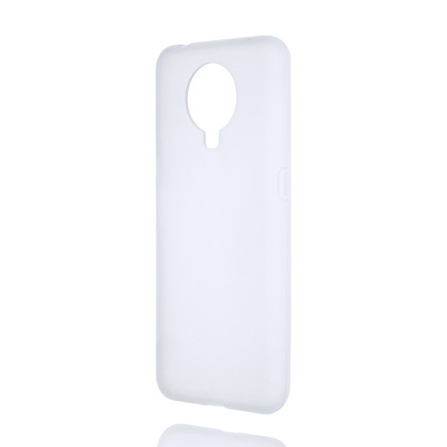 Силиконовый матовый полупрозрачный чехол для Nokia G10/G20, цвет Белый