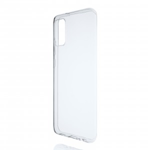 Силиконовый глянцевый транспарентный чехол для Samsung Galaxy A03s 
