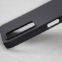 Силиконовый матовый непрозрачный чехол для Xiaomi Redmi Note 11, цвет Черный