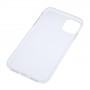 Силиконовый матовый полупрозрачный чехол для Iphone 11, цвет Белый