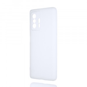 Силиконовый матовый полупрозрачный чехол для Xiaomi 11T Белый