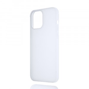 Силиконовый матовый полупрозрачный чехол для Iphone 13 Pro Max Белый