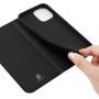 Книжка флип подставка на силиконовой основе с отсеком для карт с магнитной крышкой для Iphone 14, цвет Черный
