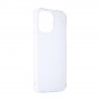 Силиконовый матовый полупрозрачный чехол для Iphone 14 Pro Max, цвет Белый