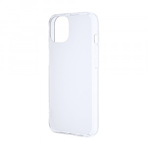 Силиконовый матовый полупрозрачный чехол для Iphone 14 Белый