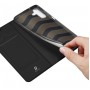 Книжка горизонтальная книжка подставка на силиконовой основе с отсеком для карт с магнитной крышкой для Samsung Galaxy A04s , цвет Черный