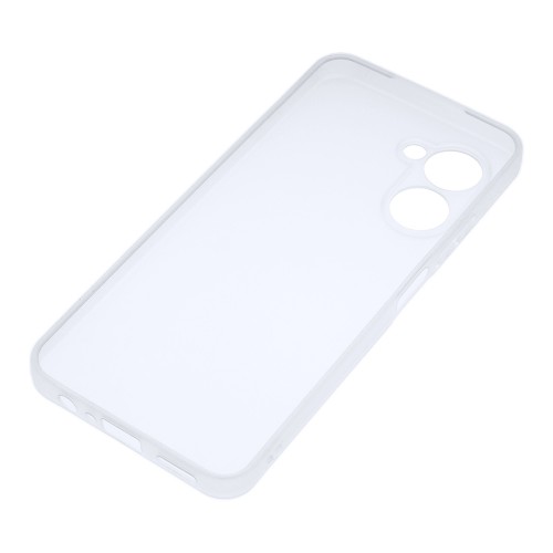 Силиконовый матовый полупрозрачный чехол для Realme C33, цвет Белый