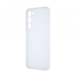 Силиконовый матовый полупрозрачный чехол для Samsung Galaxy S23 Plus Белый