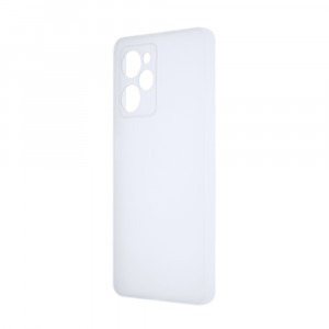 Силиконовый матовый полупрозрачный чехол для Xiaomi RedMi Note 12 Pro Plus Белый