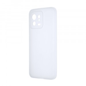 Силиконовый матовый полупрозрачный чехол для Xiaomi 13 Белый