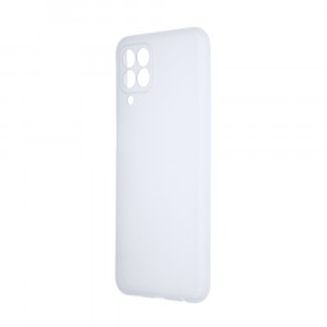 Силиконовый матовый полупрозрачный чехол для Samsung Galaxy M33 5G Белый