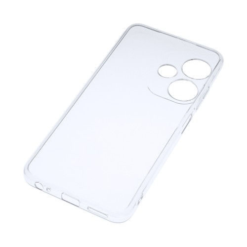 Силиконовый глянцевый транспарентный чехол для Infinix Hot 30i, цвет Белый