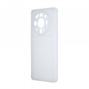 Силиконовый матовый полупрозрачный чехол для Xiaomi 12S Ultra Белый