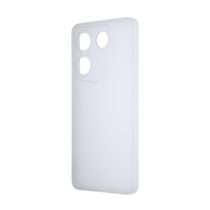 Силиконовый матовый полупрозрачный чехол для Tecno Camon 20 Pro 5G Белый