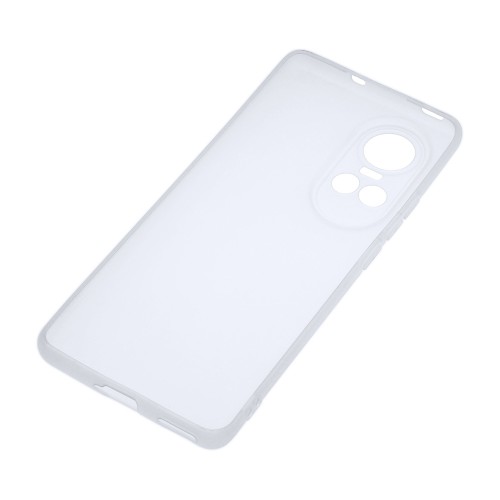 Силиконовый матовый полупрозрачный чехол для OPPO Reno10/10 Pro, цвет Белый