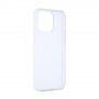 Силиконовый матовый полупрозрачный чехол для Iphone 15 Pro Max, цвет Белый