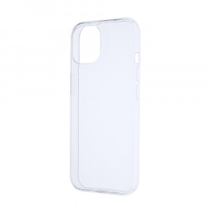 Силиконовый матовый полупрозрачный чехол для Iphone 15 Белый