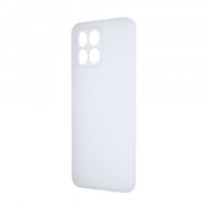 Силиконовый матовый полупрозрачный чехол для Huawei Honor X6a Белый