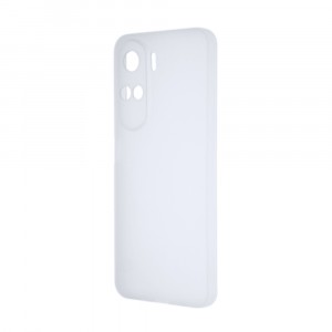 Силиконовый матовый полупрозрачный чехол для Huawei Honor 90 Lite Белый