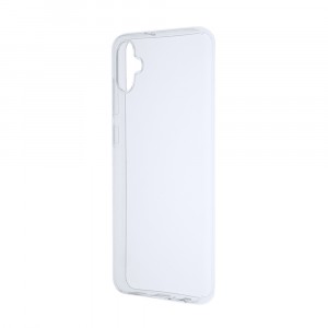 Силиконовый матовый полупрозрачный чехол для Samsung Galaxy A05 Белый