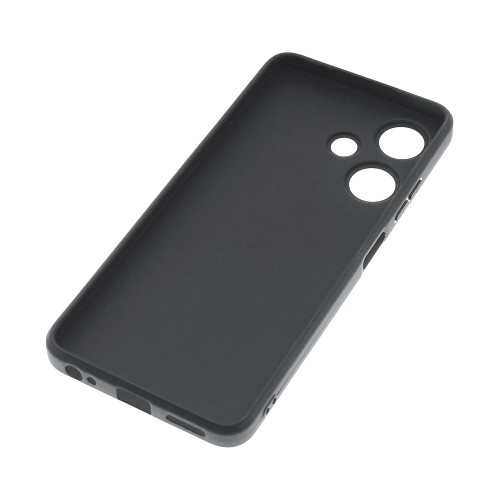 Силиконовый матовый непрозрачный чехол для Infinix Hot 30i, цвет Черный