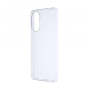 Силиконовый матовый полупрозрачный чехол для Xiaomi Poco C65/RedMi 13C Белый