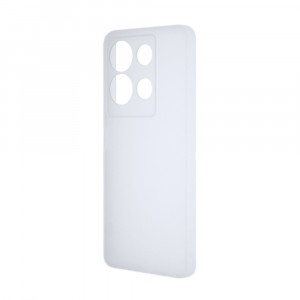 Силиконовый матовый полупрозрачный чехол для Xiaomi Redmi Note 13 5G Белый