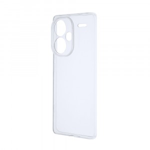 Силиконовый матовый полупрозрачный чехол для Xiaomi Redmi Note 13 Pro Plus Белый