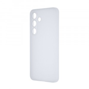 Силиконовый матовый полупрозрачный чехол для Samsung Galaxy S24 Белый
