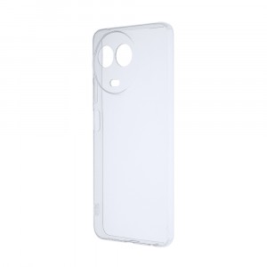 Силиконовый матовый полупрозрачный чехол для Realme Narzo 60x 5G Белый