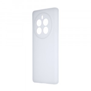 Силиконовый матовый полупрозрачный чехол для Realme 12 Pro/Pro Plus Белый