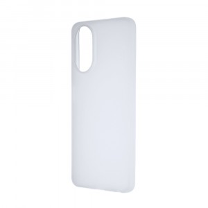 Силиконовый матовый полупрозрачный чехол для Realme C67 4G Белый