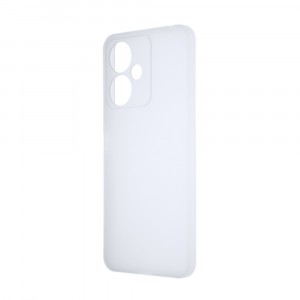 Силиконовый матовый полупрозрачный чехол для Xiaomi Poco M6 5G/Redmi 13C 5G/13R 5G Белый