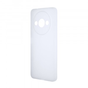 Силиконовый матовый полупрозрачный чехол для Xiaomi RedMi A3/A3x Белый