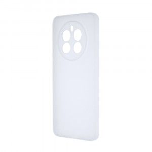 Силиконовый матовый полупрозрачный чехол для Realme 12 Plus 5G/Realme 12 4G Белый