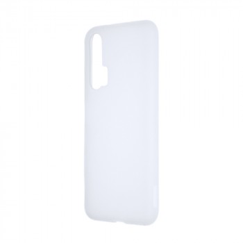 Силиконовый матовый полупрозрачный чехол для Huawei Honor 20 Pro Белый