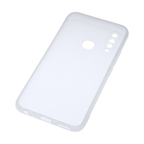 Силиконовый матовый полупрозрачный чехол для Vivo Y17/Y12/Y11, цвет Белый