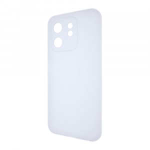 Силиконовый матовый полупрозрачный чехол для Infinix Hot 50i/Smart 9 Белый