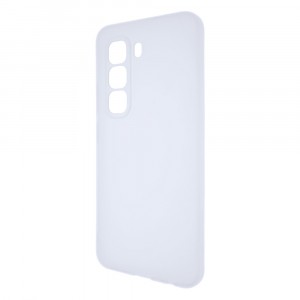 Силиконовый матовый полупрозрачный чехол для Infinix Hot 50 Pro Белый