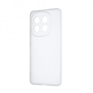 Силиконовый матовый полупрозрачный чехол для IQOO 13 Белый