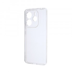 Силиконовый матовый полупрозрачный чехол для Redmi Note 14 4G Белый