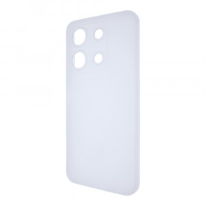 Силиконовый матовый полупрозрачный чехол для Infinix Note 30i Белый