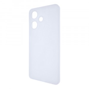 Силиконовый матовый полупрозрачный чехол для Infinix Hot 30 Белый