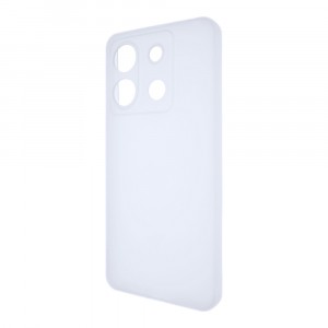 Силиконовый матовый полупрозрачный чехол для Xiaomi Poco X6 5G/Redmi Note 13 Pro 5G Белый