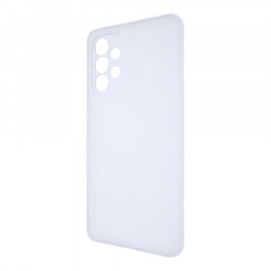 Силиконовый матовый полупрозрачный чехол для Samsung Galaxy A53 5G Белый
