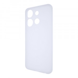 Силиконовый матовый полупрозрачный чехол для Infinix Smart 7/Tecno Spark Go 2023/Pop 7 Белый