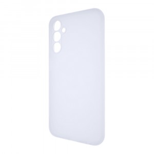 Силиконовый матовый полупрозрачный чехол для Samsung Galaxy A24 4G Белый
